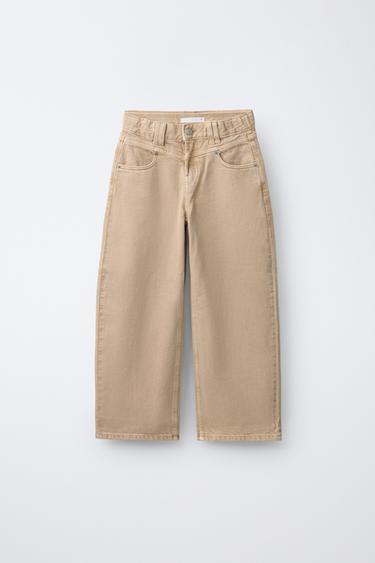 JEANS BARREL - Tostado de Zara - Imagen 0