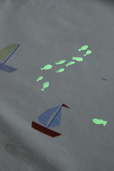 KIDS' COTTON BOAT DUVET COVER - Multicoloured by Zara