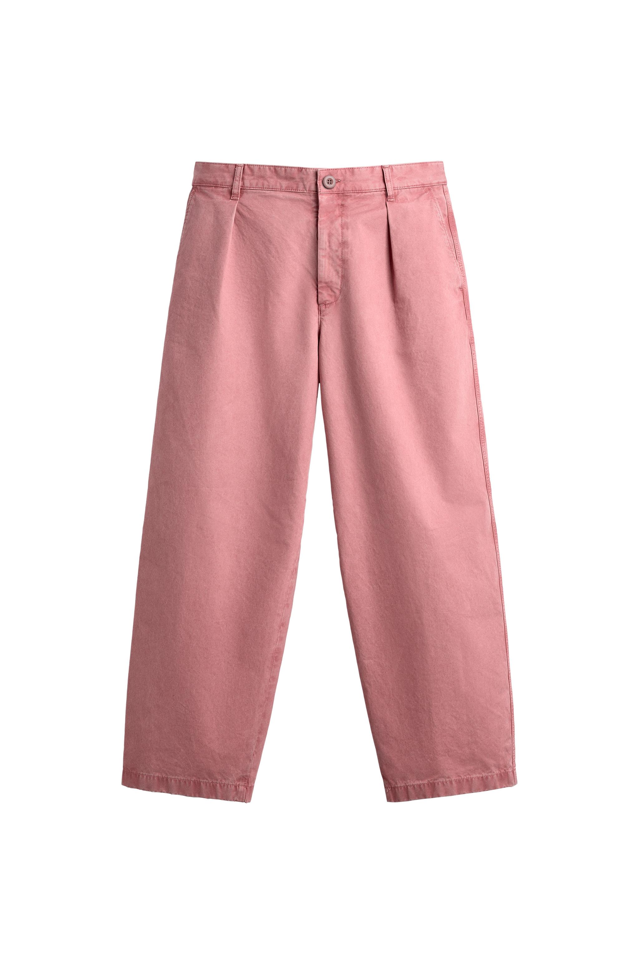 リラックスフィットプリーツパンツ - オフホワイト | ZARA Japan / 日本