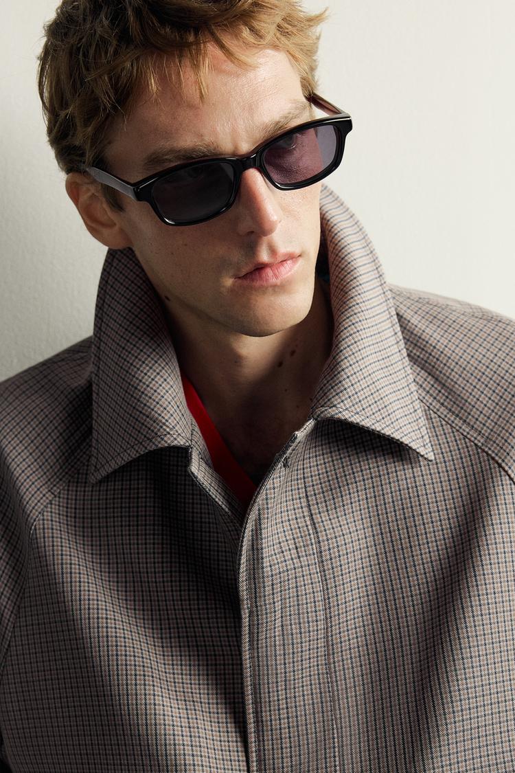 AARON LEVINE X ZARA TRINCHERA A CUADROS 7
