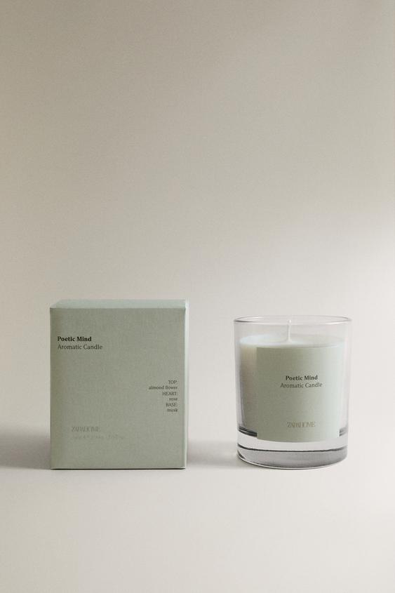 (200 G) VELA AROMÁTICA POETIC MIND - Rosa-polvilhado da Zara - Imagem 0