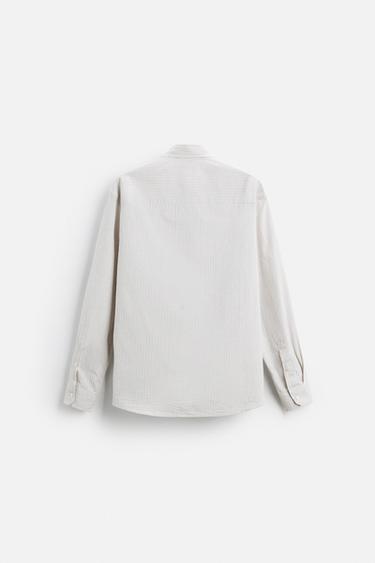 CHEMISE À CARREAUX AVEC POCHE - rouge/bleu marine de Zara - Image 7