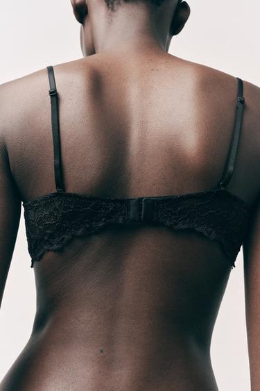 UNDERWIRED LACE BRA - Black by Zara - Image 1