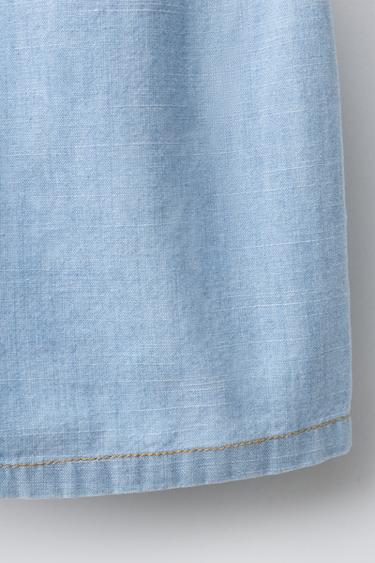 BERMUDA EN JEAN AVEC POCHES - Bleu moyen de Zara - Image 3