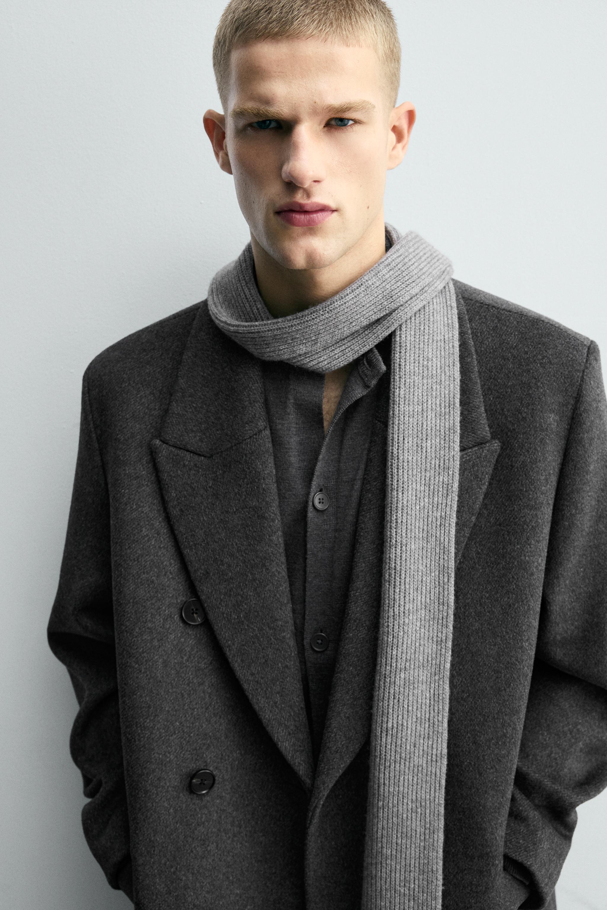 Apart by グレーウールダブルブレストコート ウール製ダブルブレストコート - グレー | ZARA Japan / 日本