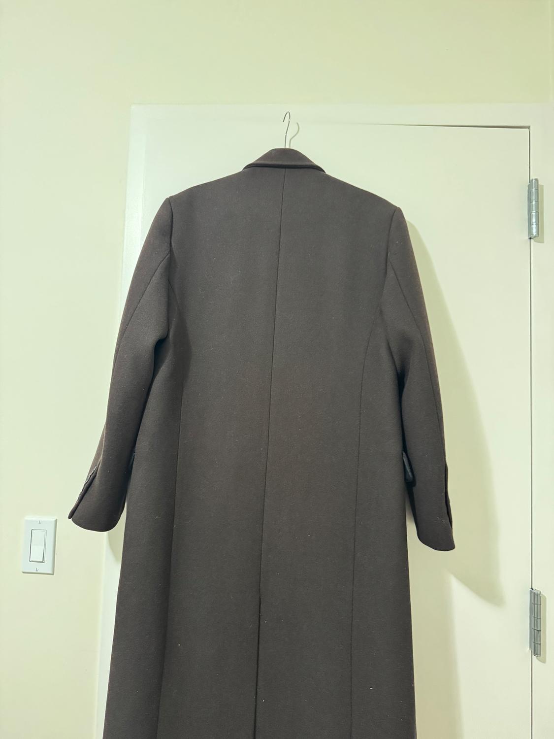 OVERSIZED DOUBLE-BREASTED WOOL COAT ZW COLLECTION - Image 2