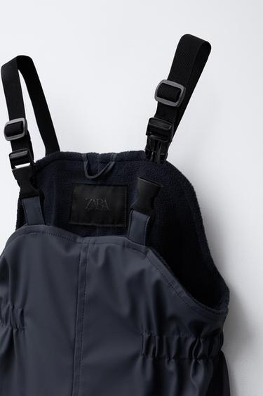SALOPETTE GOMMÉE RÉSISTANTE À L'EAU - Bleu marine de Zara - Image 2