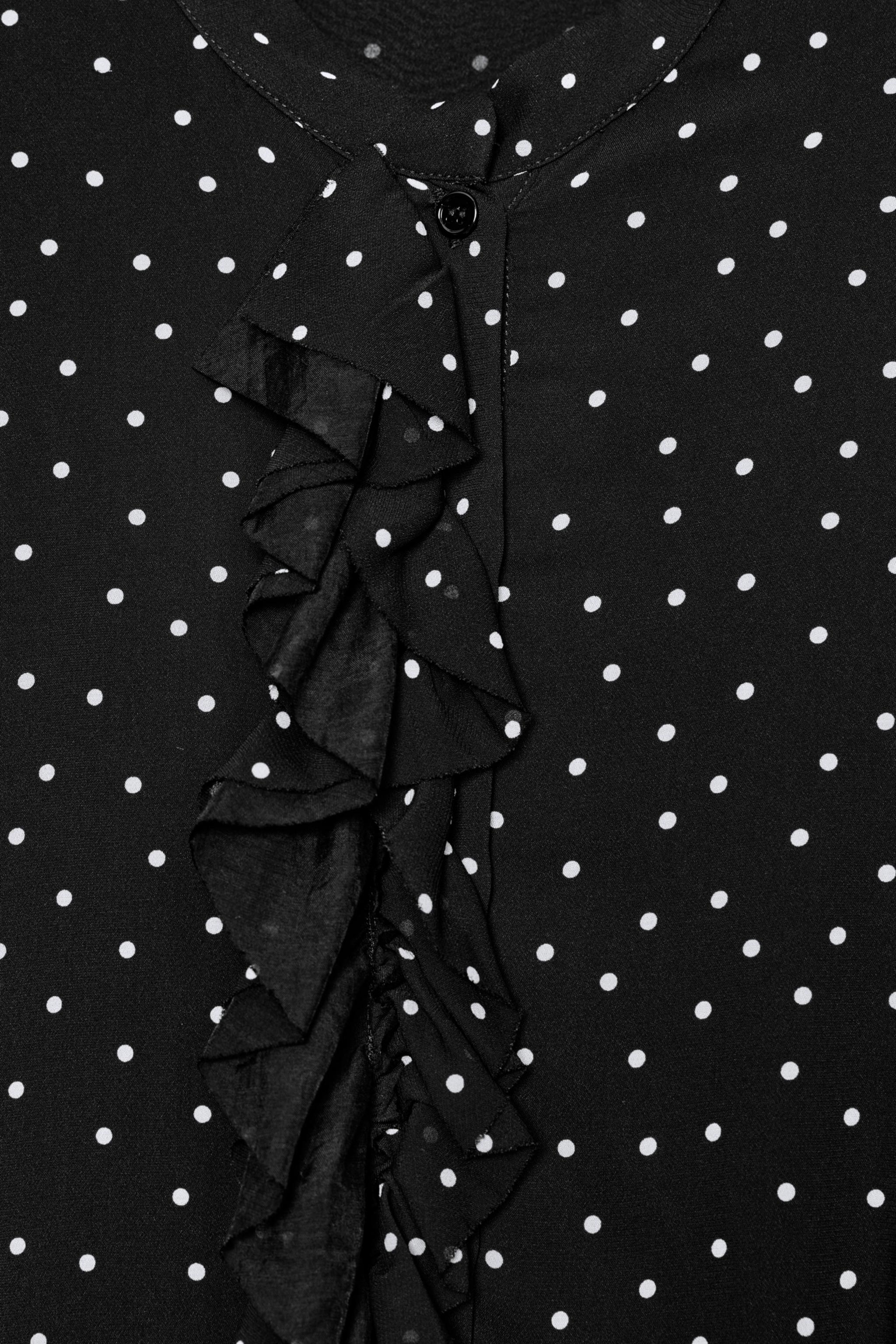 Женские платья Zara ZW COLLECTION PRINTED RULLLED POLKA DOT DRESS — фото 7