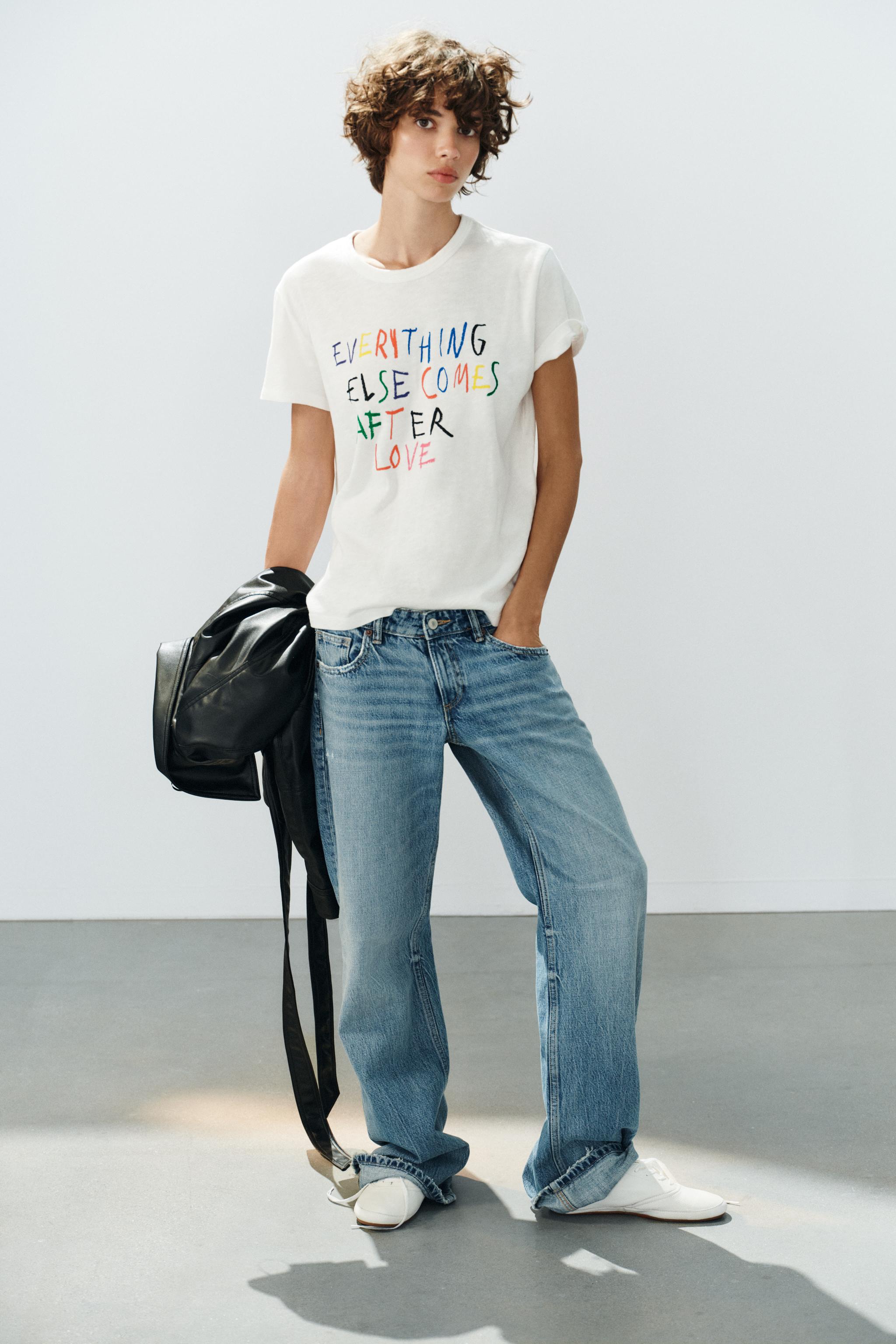TEXT COTTON T-SHIRT — White