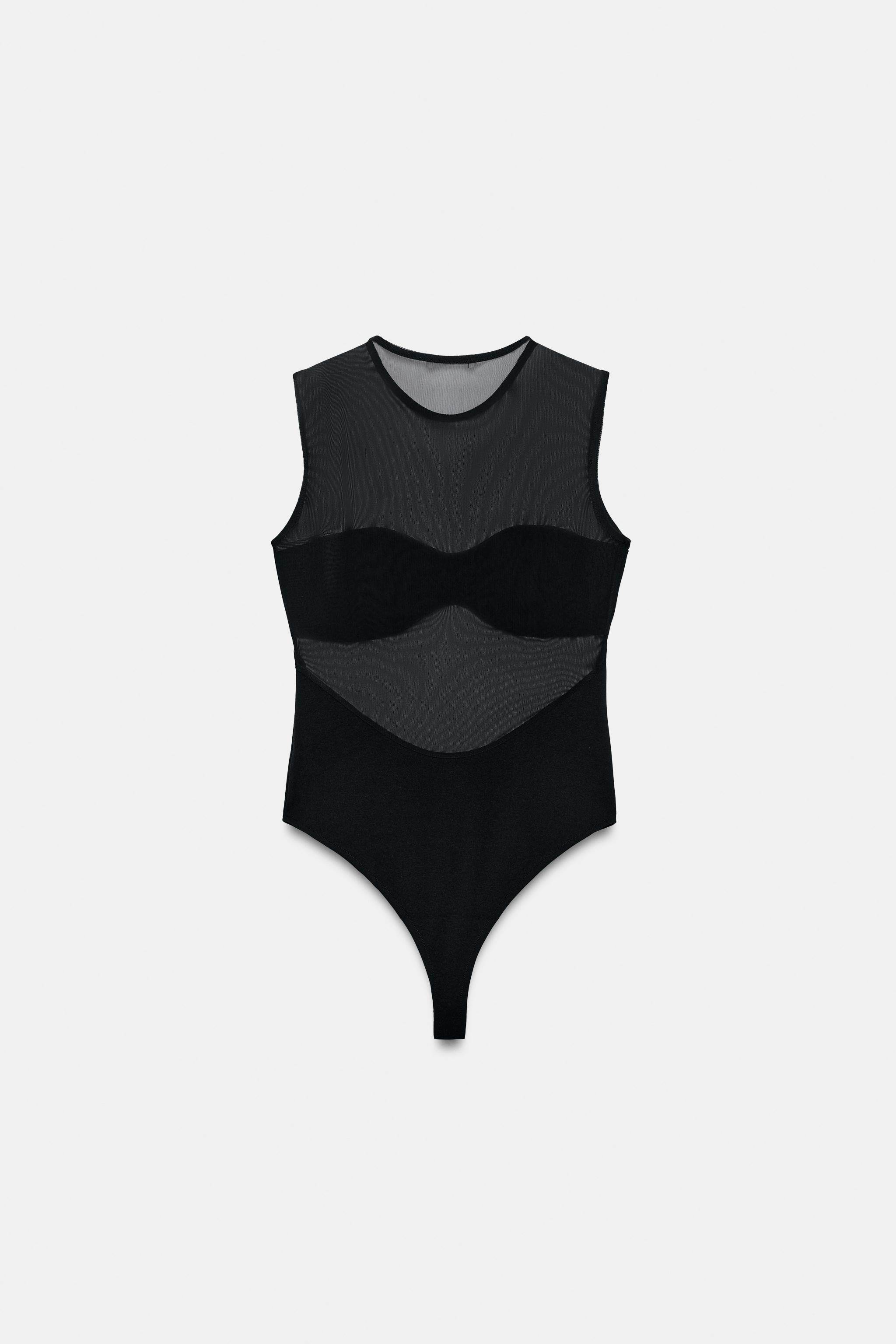 COMBINATION TULLE BODYSUIT