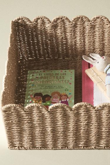 CHILDREN'S MEDIUM SCALLOPED BASKET - Light beige by Zara - Image 5