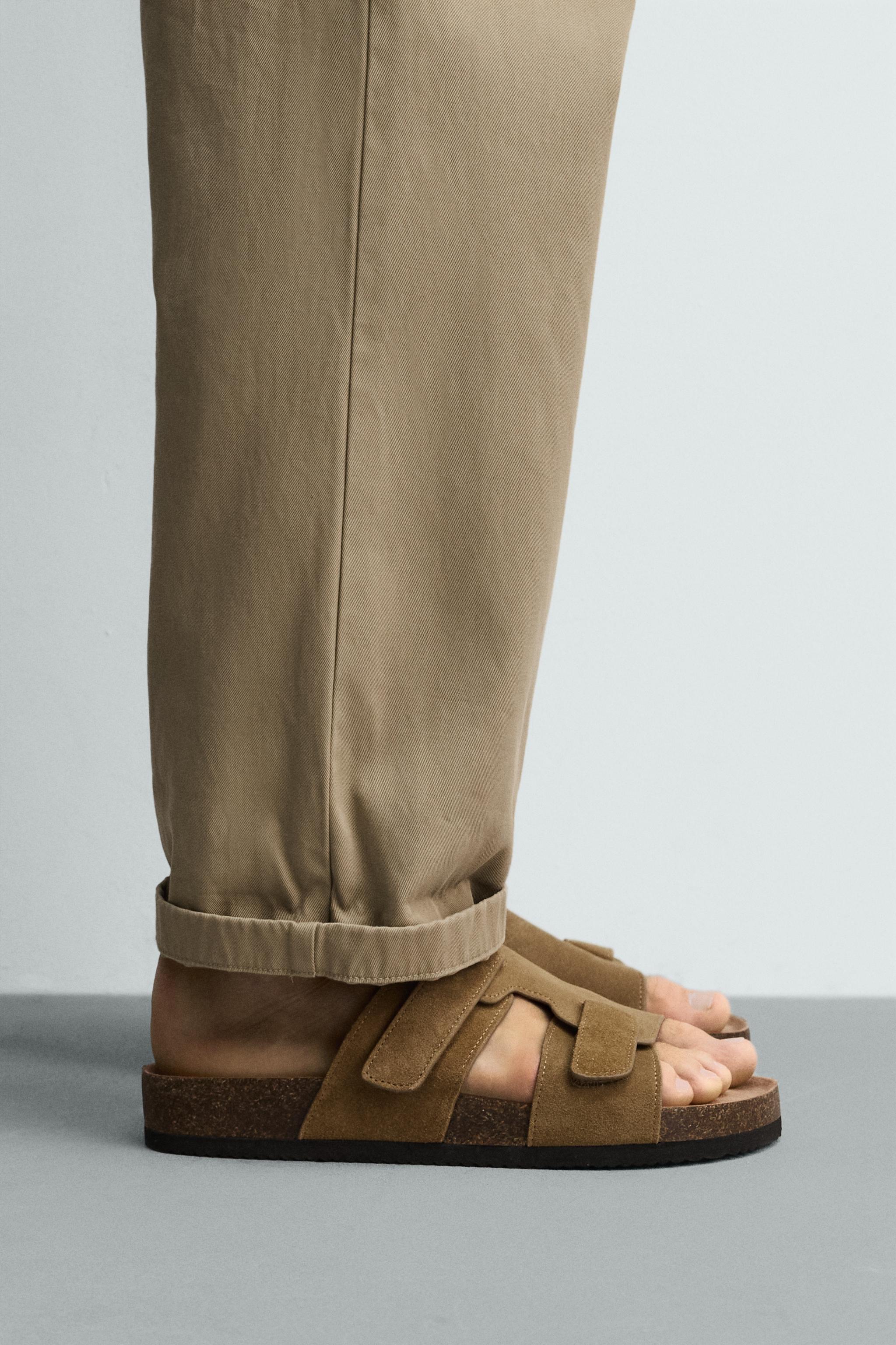 LEATHER STRAP SANDALS