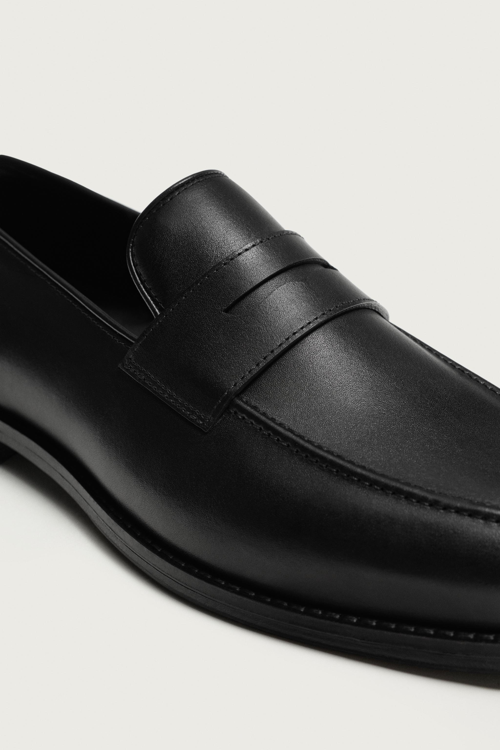 LEATHER PENNY LOAFERS