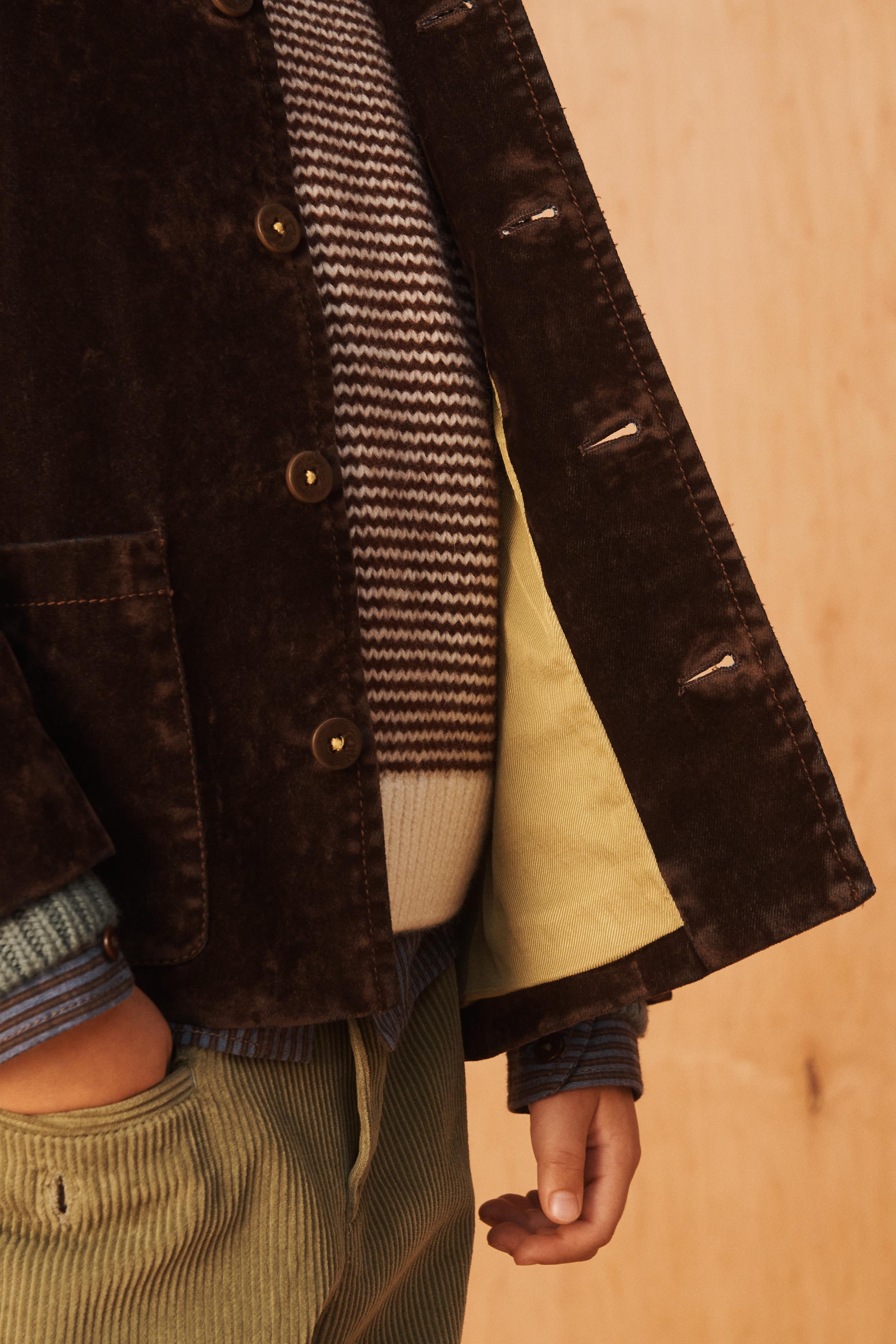 LIMITED EDITION DENIM-EFFECT VELVET JACKET