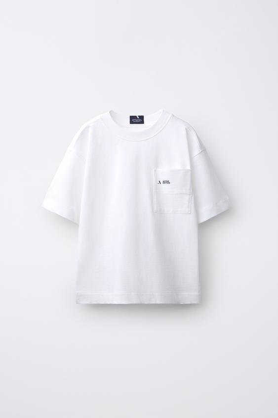 SPORTY LOGO T-SHIRT - White de Zara - Imagen 0