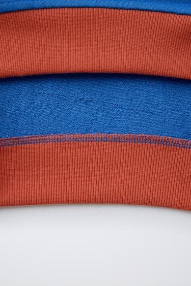SWEATSHIRT WITH SLOGAN PRINT - Multicoloured by Zara - Image 3