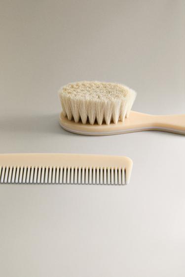 ENSEMBLE PEIGNE ET BROSSE BÉBÉ - Crème de Zara - Image 4