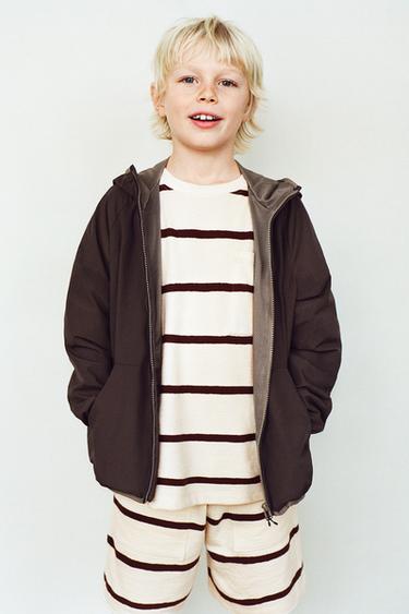 LIGHTWEIGHT HOODED RAINCOAT - Brown by Zara