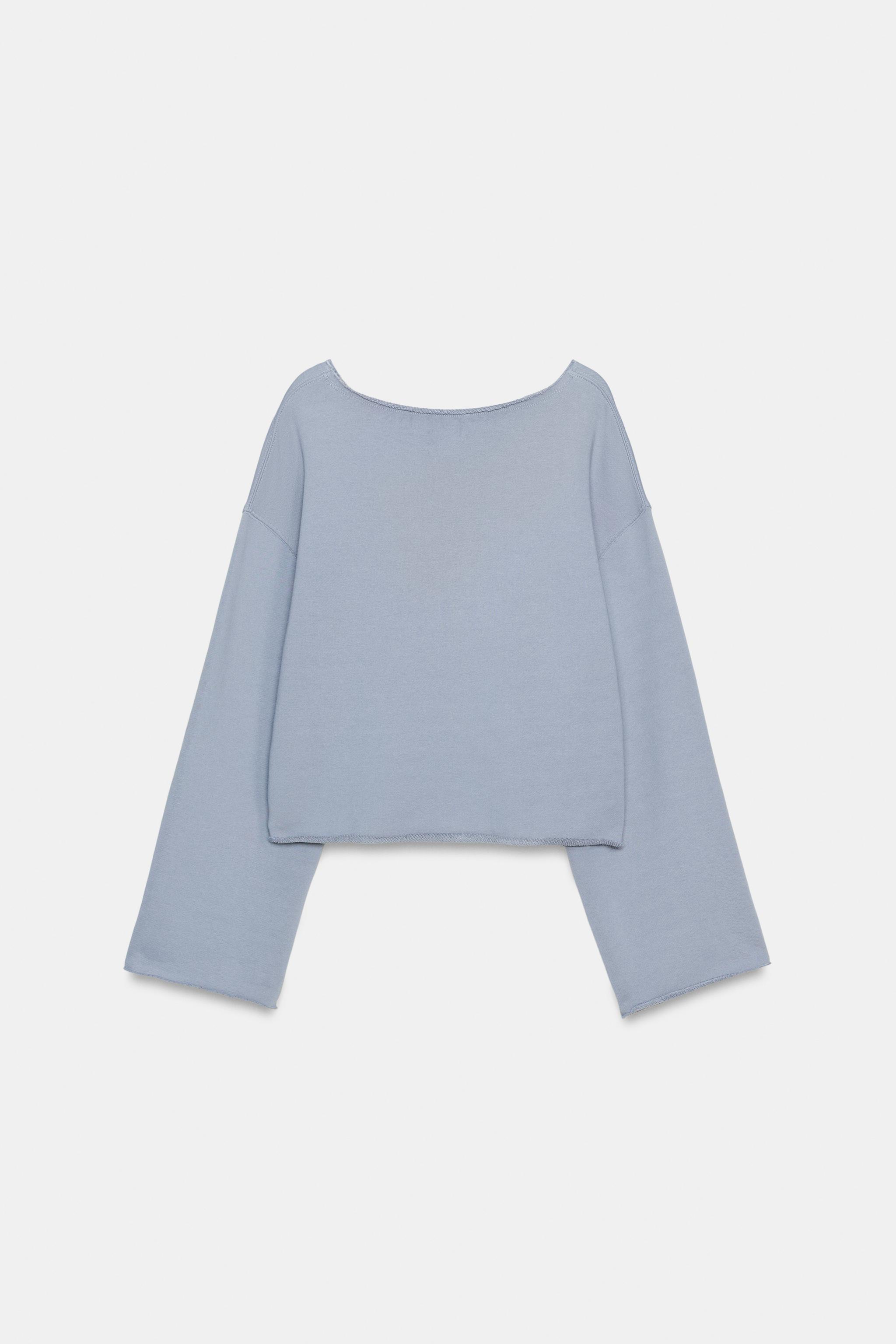 GENİŞ YAKA SWEATSHIRT - Görsel 5