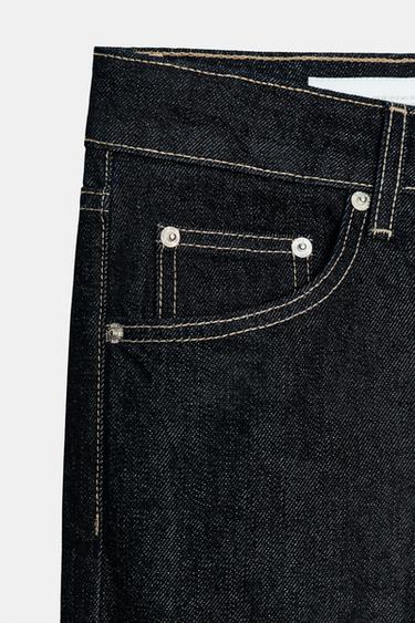 JEAN TRF WIDE LEG TAILLE BASSE - Bleu marine foncé de Zara - Image 9