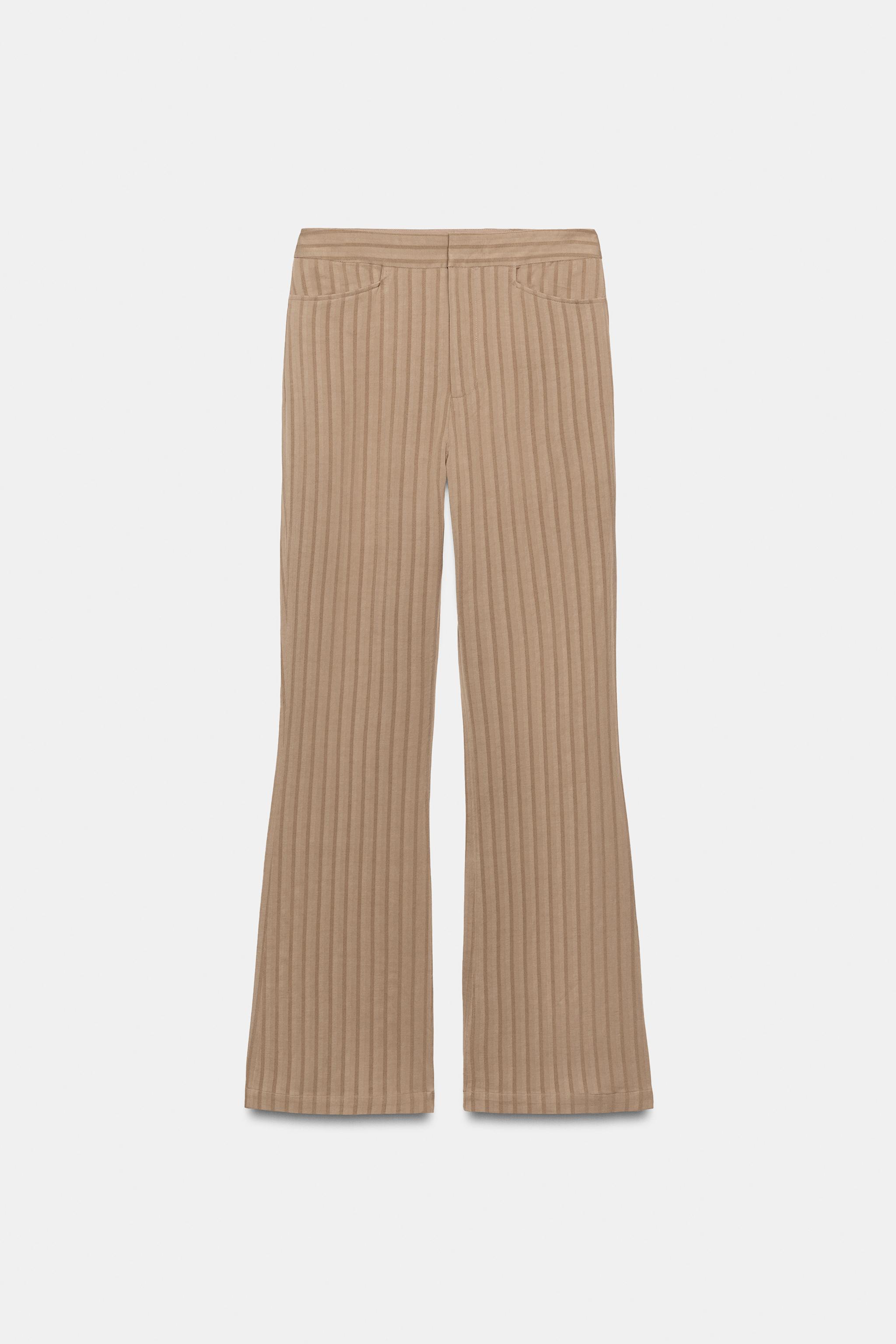 ZW COLLECTION STRIPED FLARE PANTS