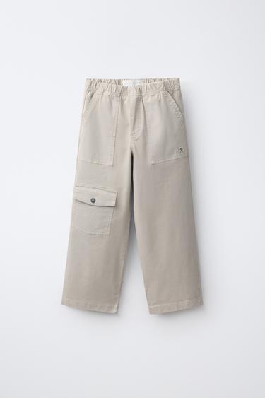 BALLOON CARGO PANTS — Stone 1
