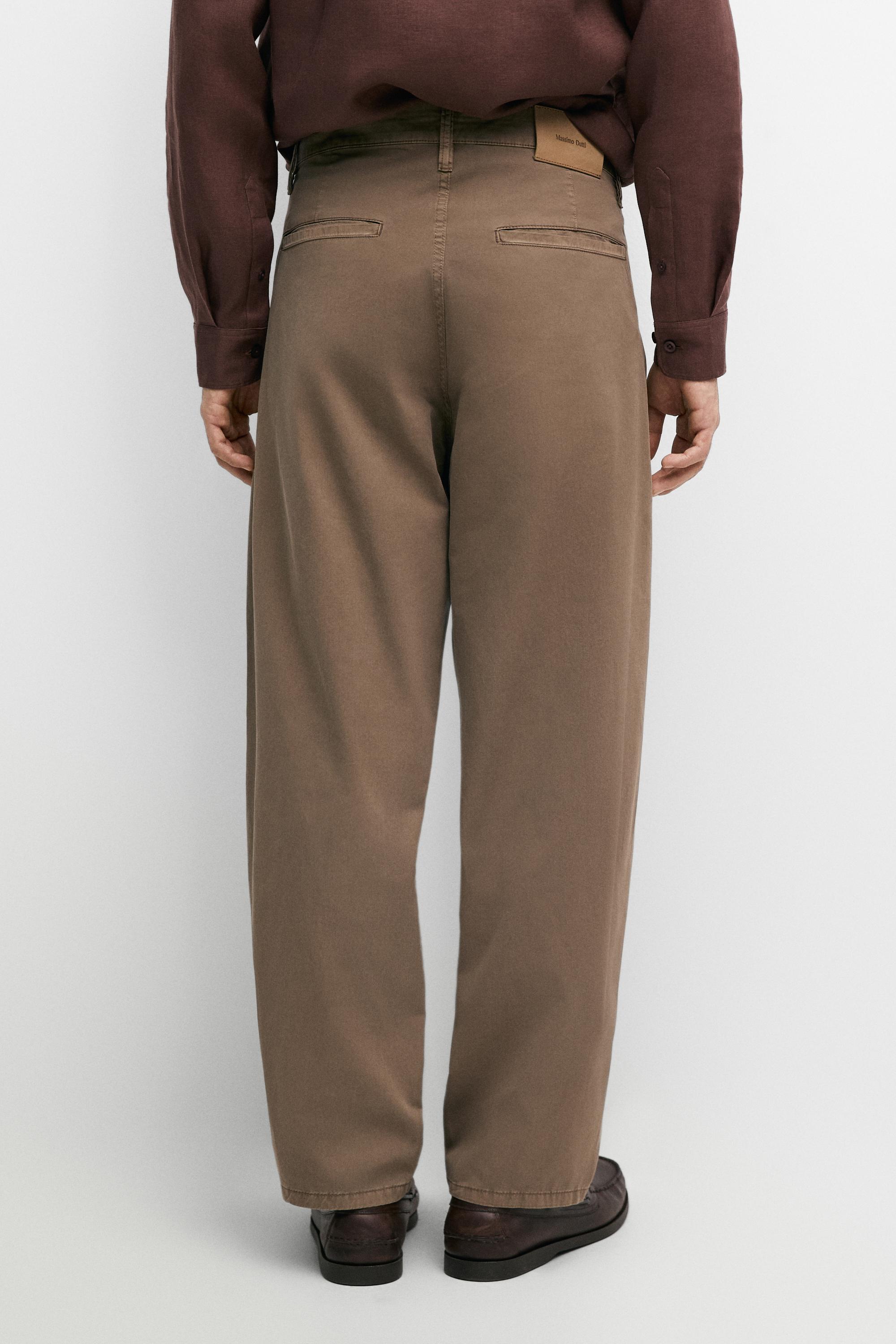 Faux jean popeline barrel fit