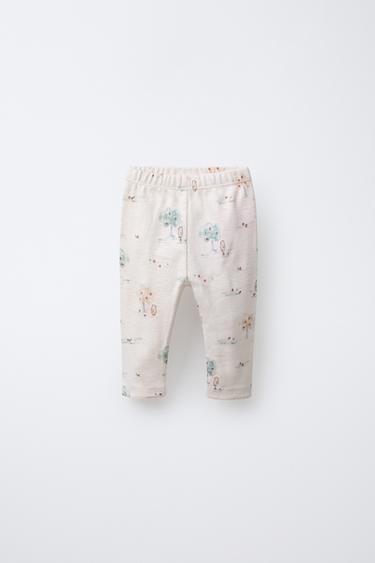 LEGGING IMPRIMÉ FORÊT - Écru de Zara