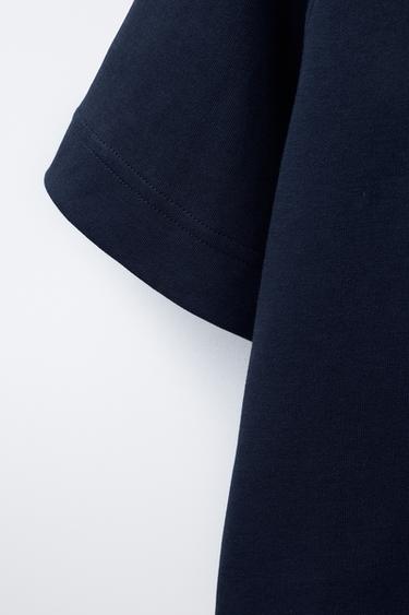 BASIC RAGLAN SLEEVE T-SHIRT - Navy blue by Zara - Image 3
