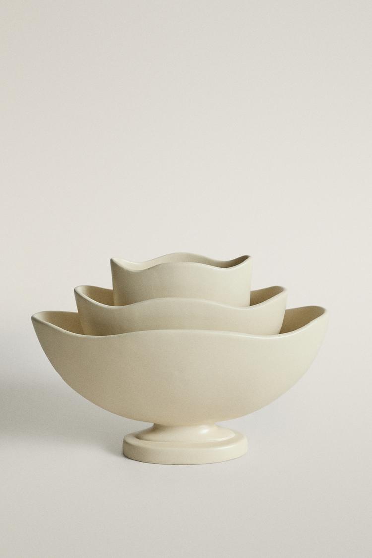 MULTILAYER STONEWARE VASE | STUDIO MARY LENNOX — Ecru