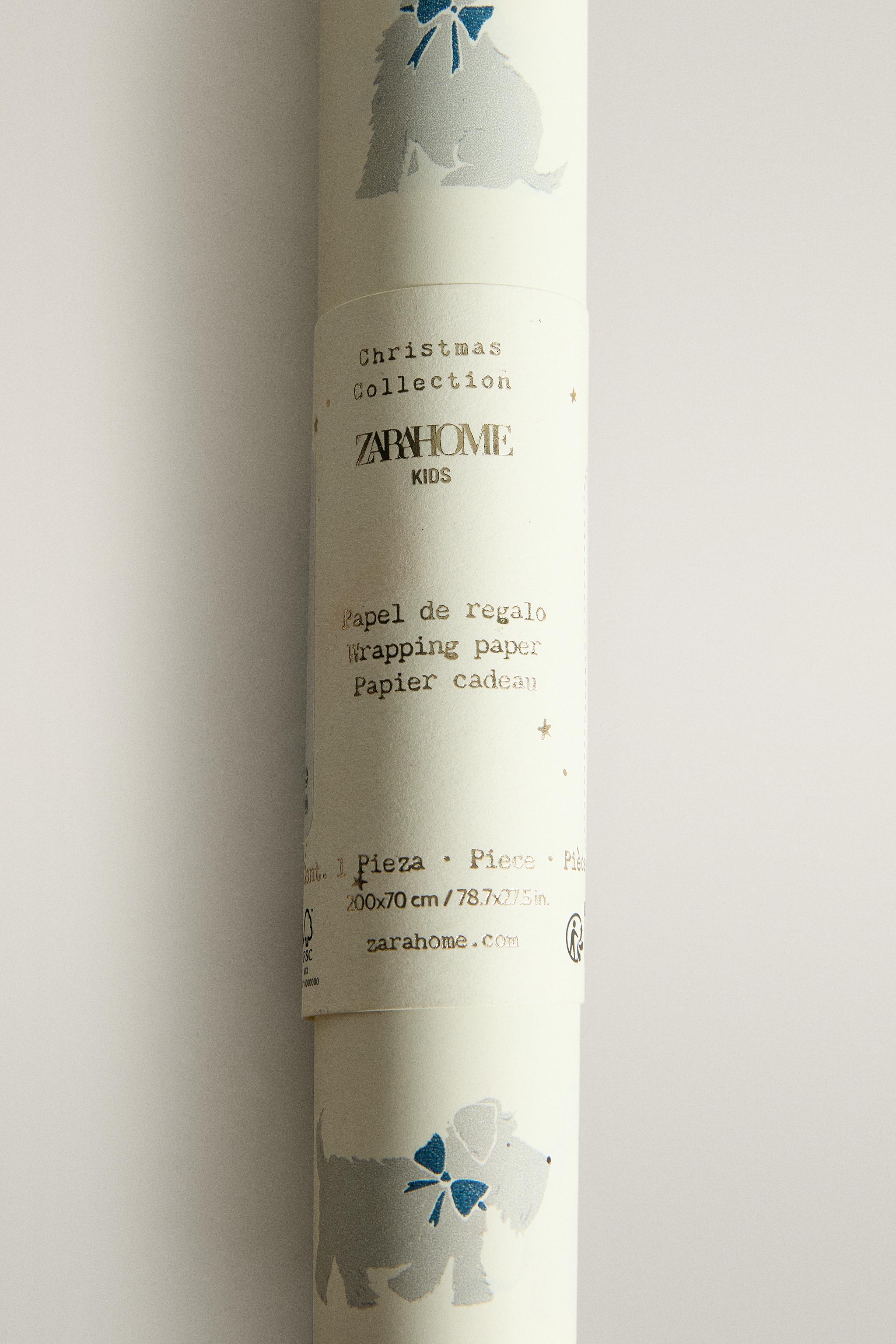 PAPIER CADEAU CHIENS NOËL