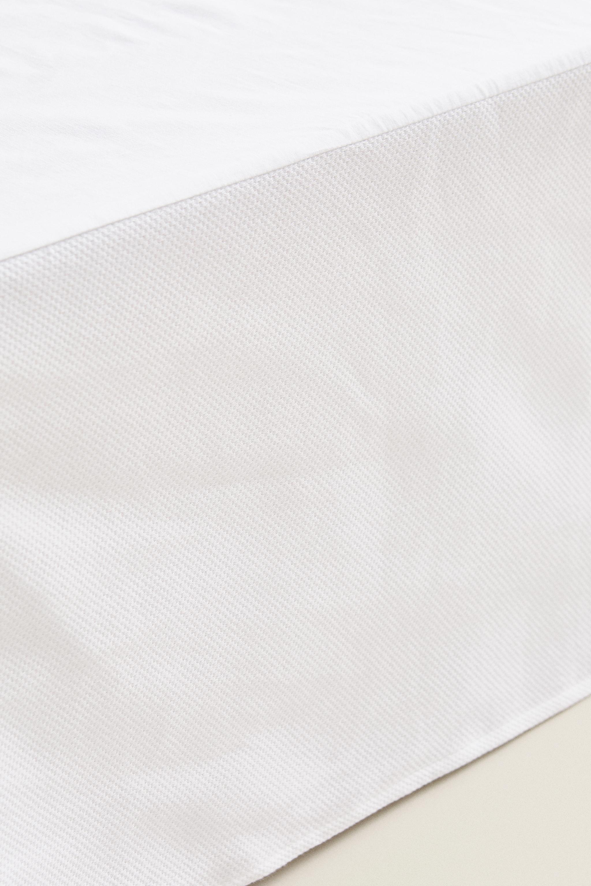 Zara COTTON PIQUÉ BEDSKIRT — фото 4