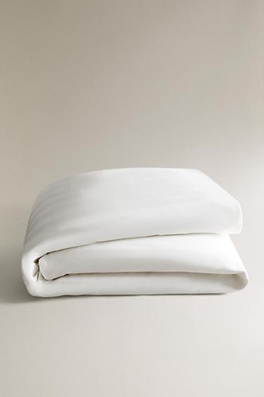 HOUSSE DE COUETTE SATIN RAYURES (500 FILS) - Blanc de Zara - Image 4