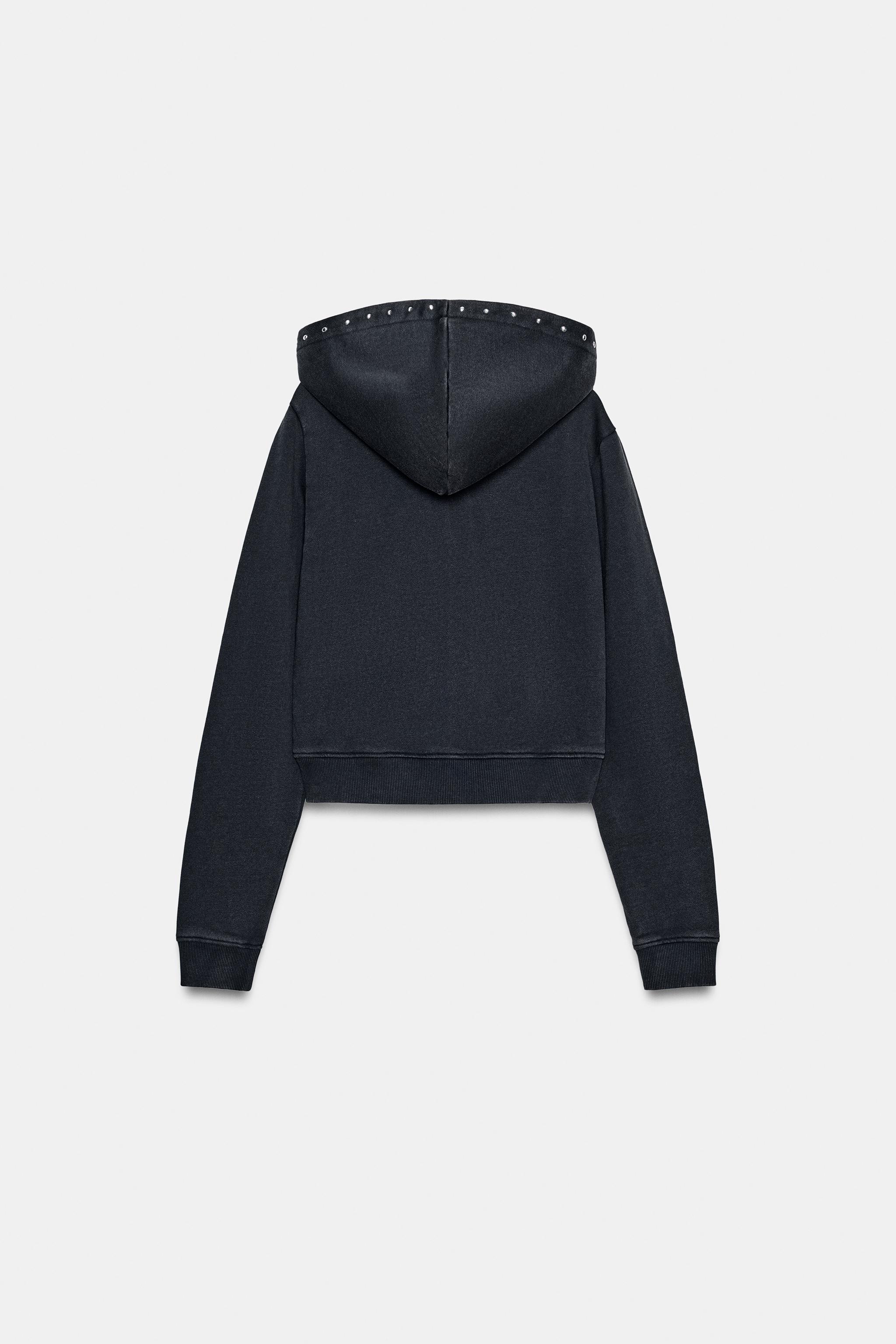 SOLUK GÖRÜNÜMLÜ ZIMBALI SWEATSHIRT - Görsel 8