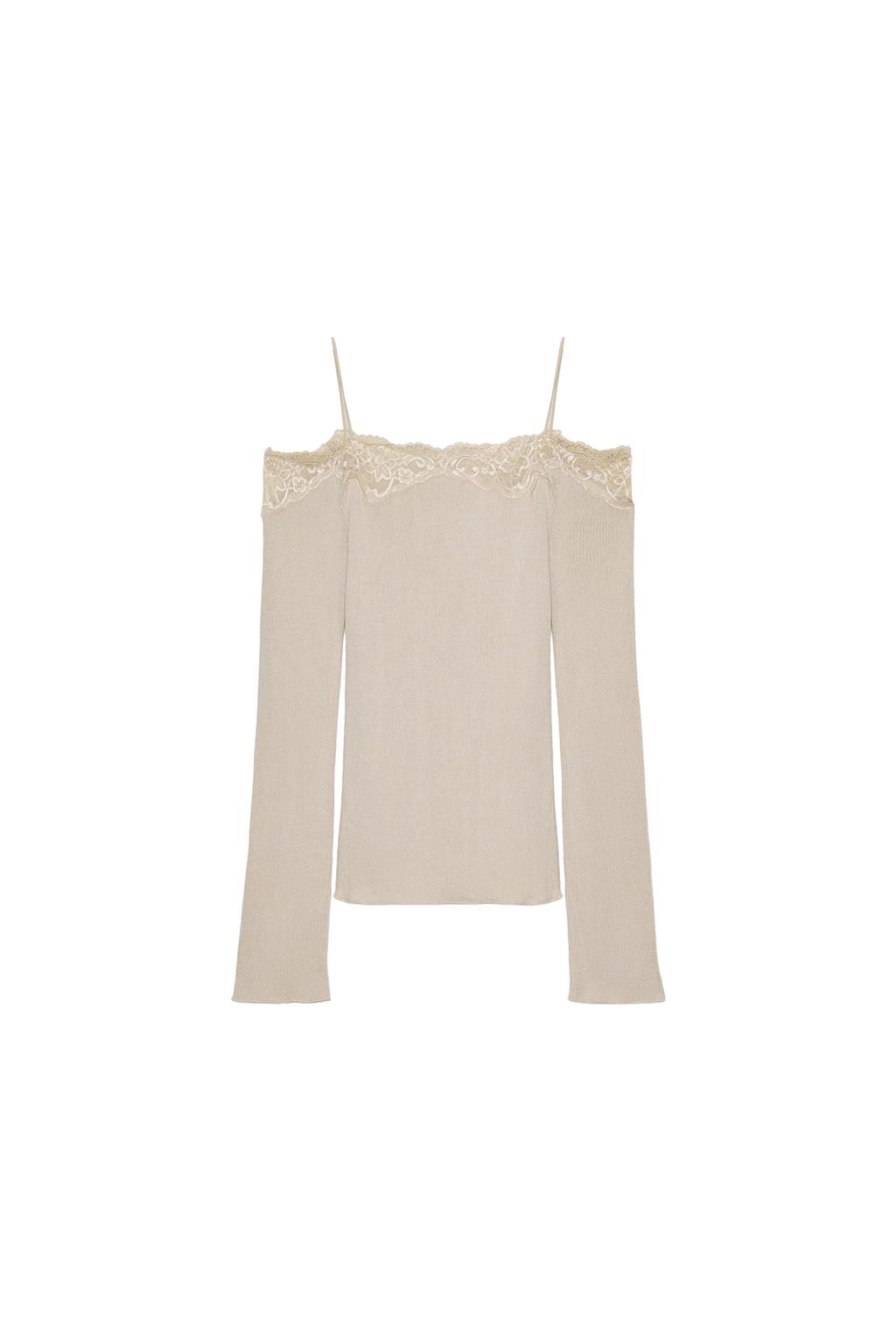 COMBINED OFF-THE-SHOULDER T-SHIRT - image 3
