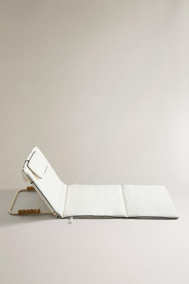 FOLDING BEACH FLOOR LOUNGER - Ivory by Zara - Image 0