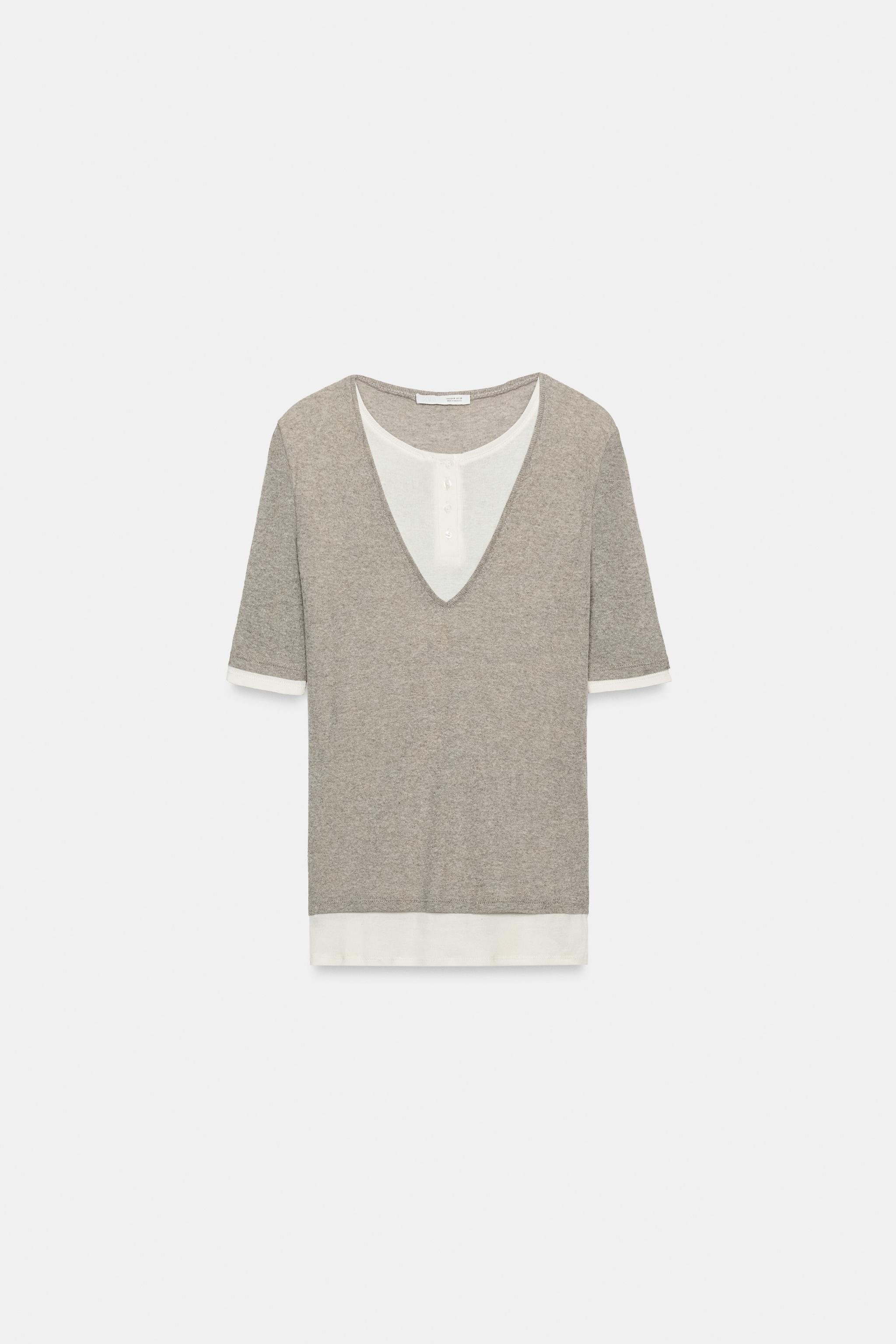 DOUBLE LAYER HENLEY TOP