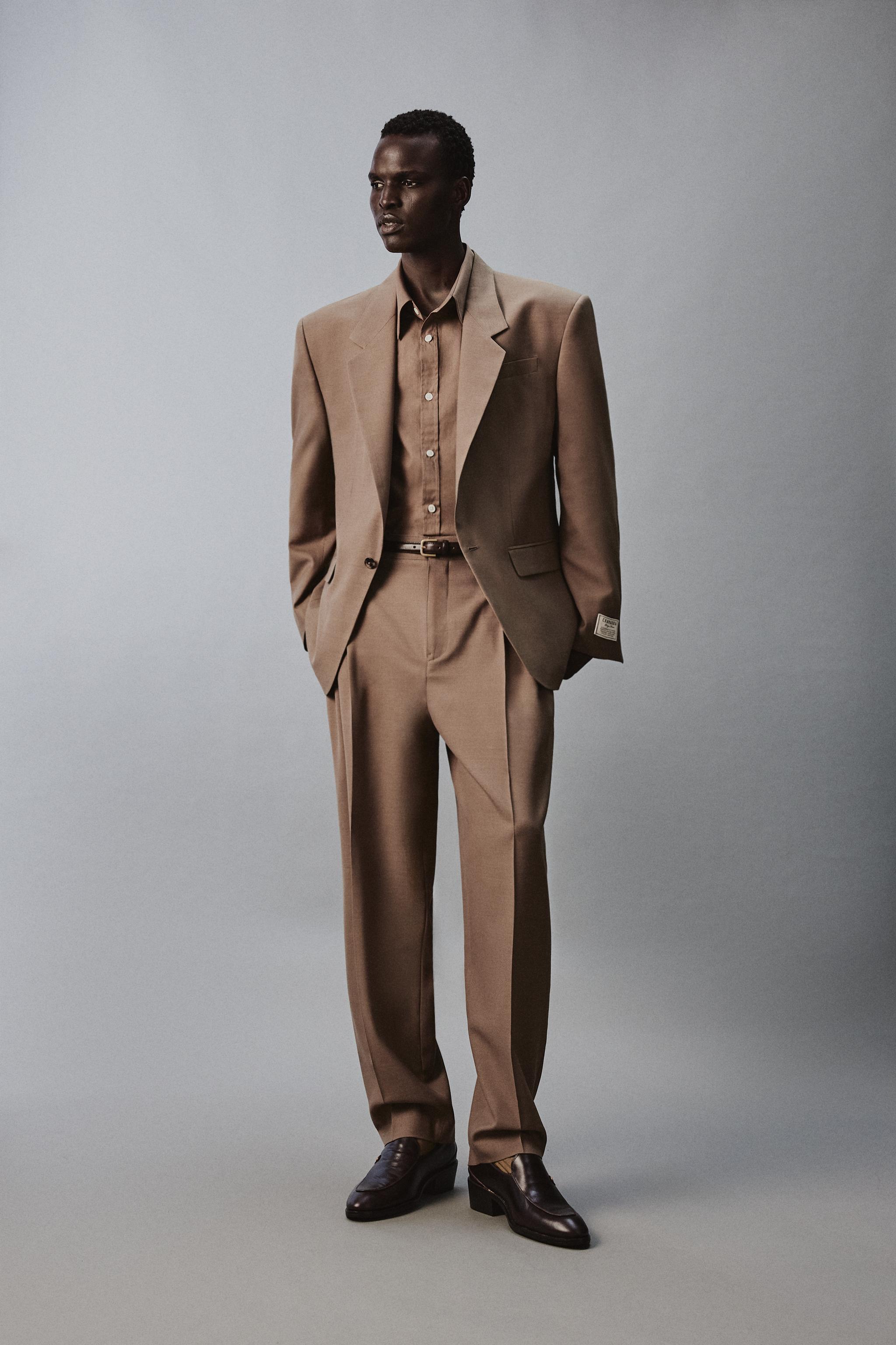 ZARA ORIGINS ダブルスーツ 新品キャメル パンツ2本 XL WILLY CHAVARRIA X ZARAスーツ | ZARA Japan / 日本