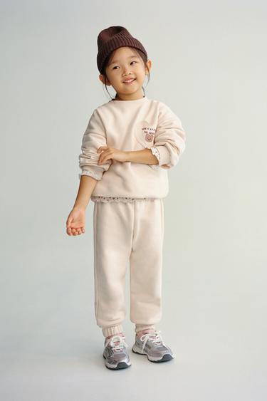 HEART POCKET JOGGER TROUSERS - Vanilla by Zara