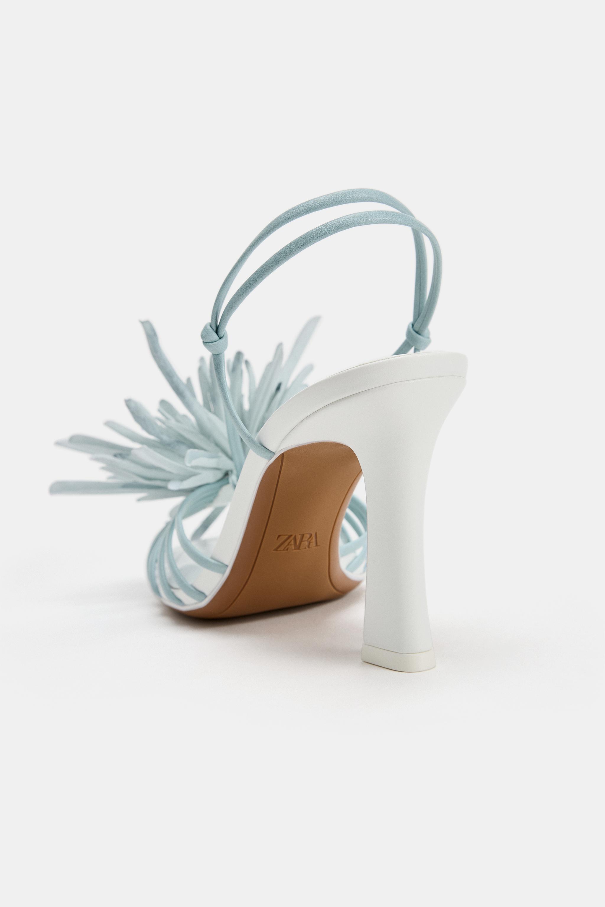 FLORAL HEELED SANDALS