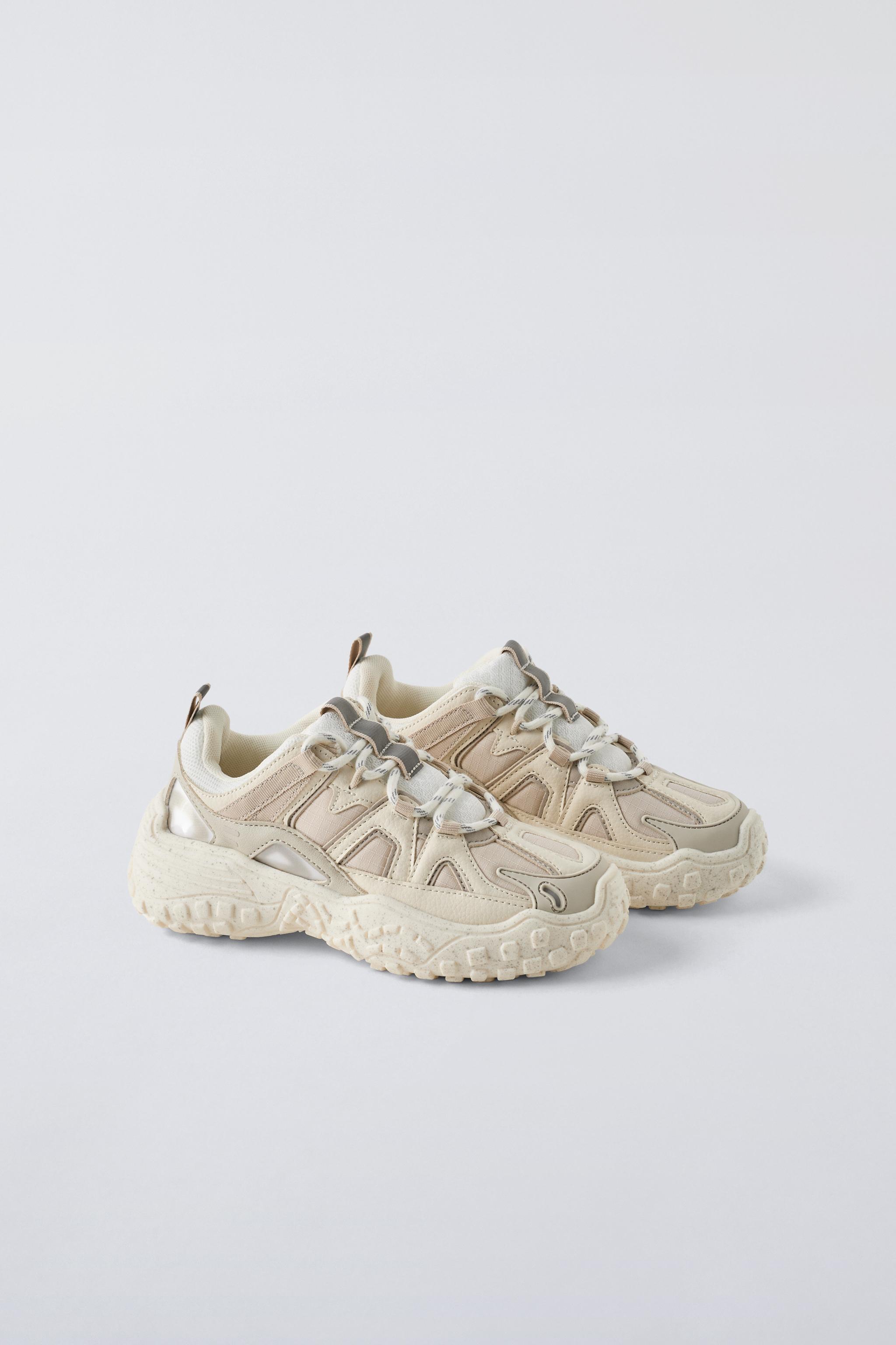 MULTI PIECE SNEAKERS Beige ZARA United States