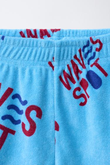 WAVE TERRY BERMUDA SHORTS - Light blue by Zara - Image 2