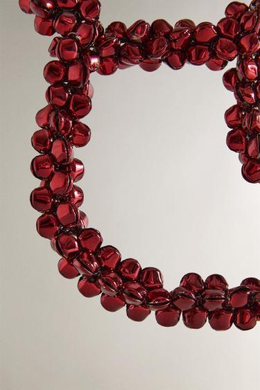 BOOT CHRISTMAS TREE DECORATION WITH SLEIGH BELLS - Red by Zara - Image 3