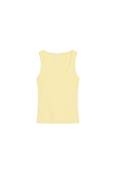 WIDE STRAP POLYAMIDE T-SHIRT