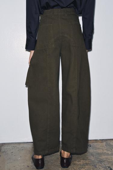 ZW COLLECTION CARGO TROUSERS - Khaki by Zara - Image 2