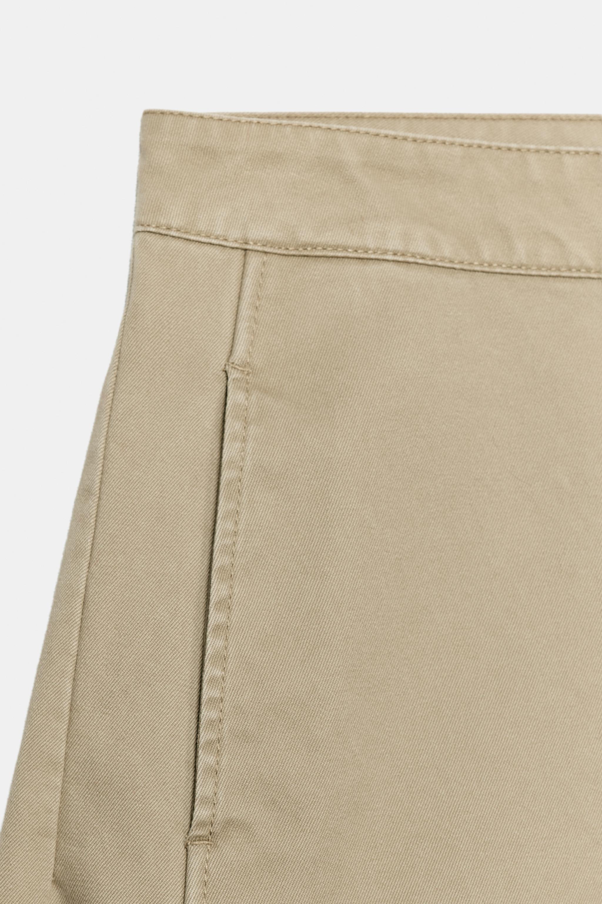 Женские брюки Zara VOLUMINOUS CULOTTE TROUSERS — фото 8