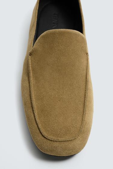 MOCASSINS EN CUIR - Or de Zara - Image 5