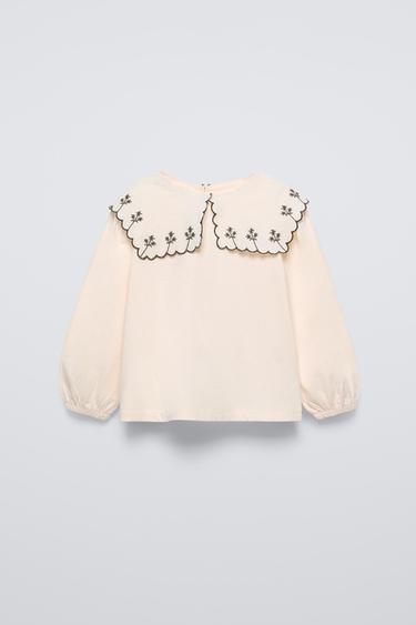 Blouse Tunique Zara écossaise Brodée - Taille XL (Occasion, Très Bon état, Portée 1 Fois)