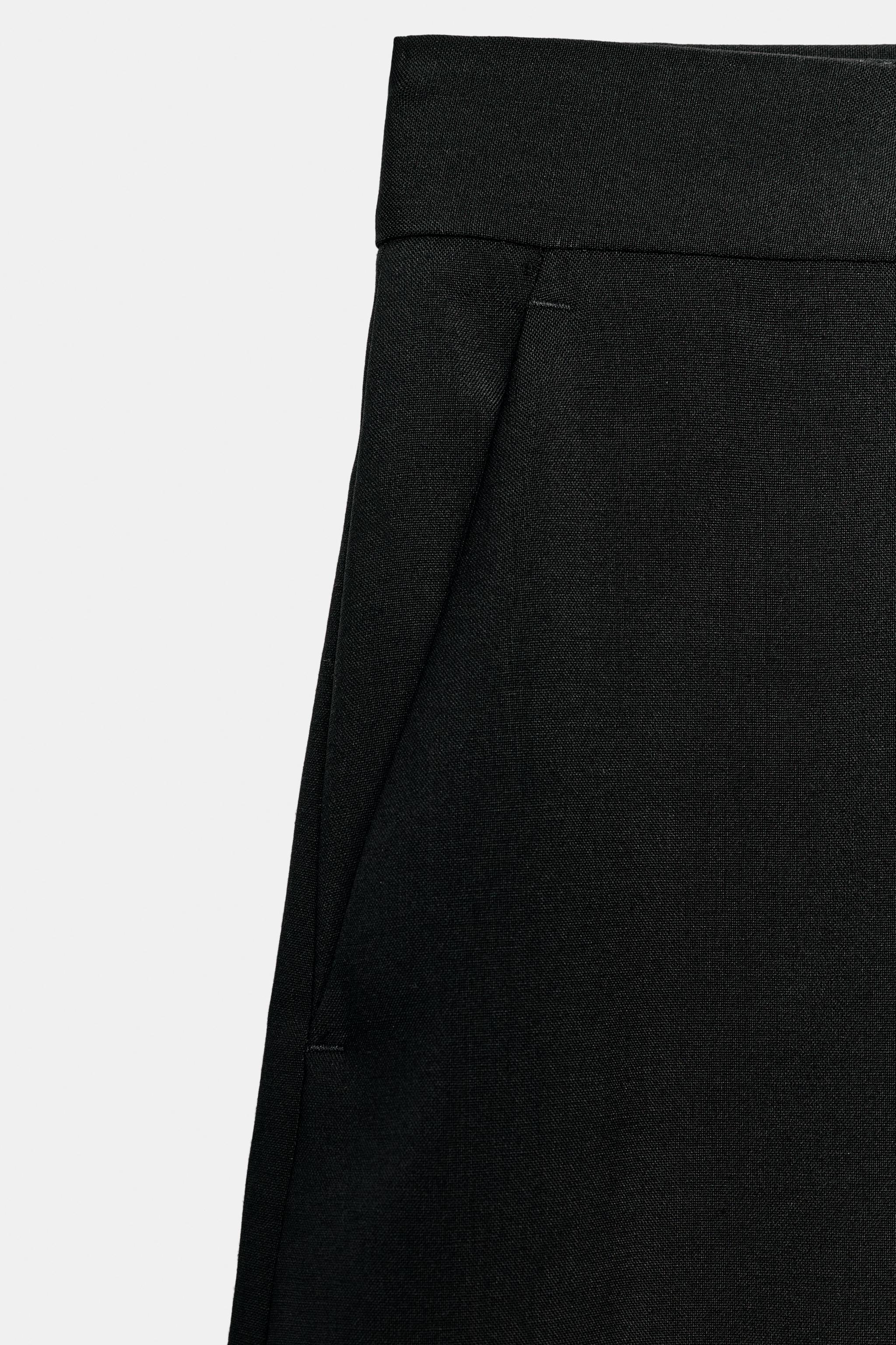 Женские брюки Zara ZW COLLECTION 100% WOOL WIDE-LEG PANTS — фото 9