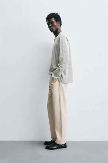 STRAIGHT-LEG TROUSERS - Ecru by Zara - Image 3